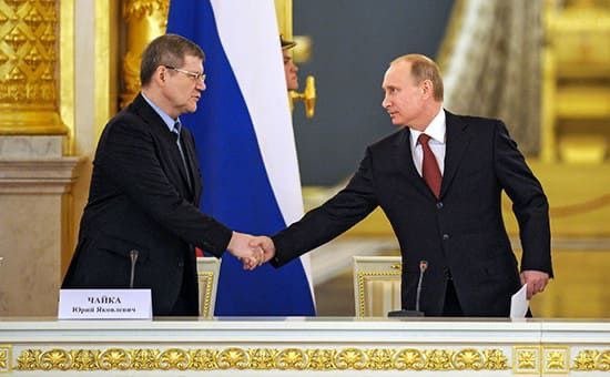 Владимир Путин наградил Юрия Чайку орденом «За заслуги перед Отечеством» I степени
