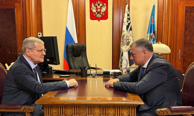 Юрий Чайка обсудил с Заместителем Председателя Правительства Российской Федерации Маратом Хуснуллиным вопросы социально-экономического развития регионов округа